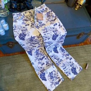 REFORMATION Printed Flare Jeans